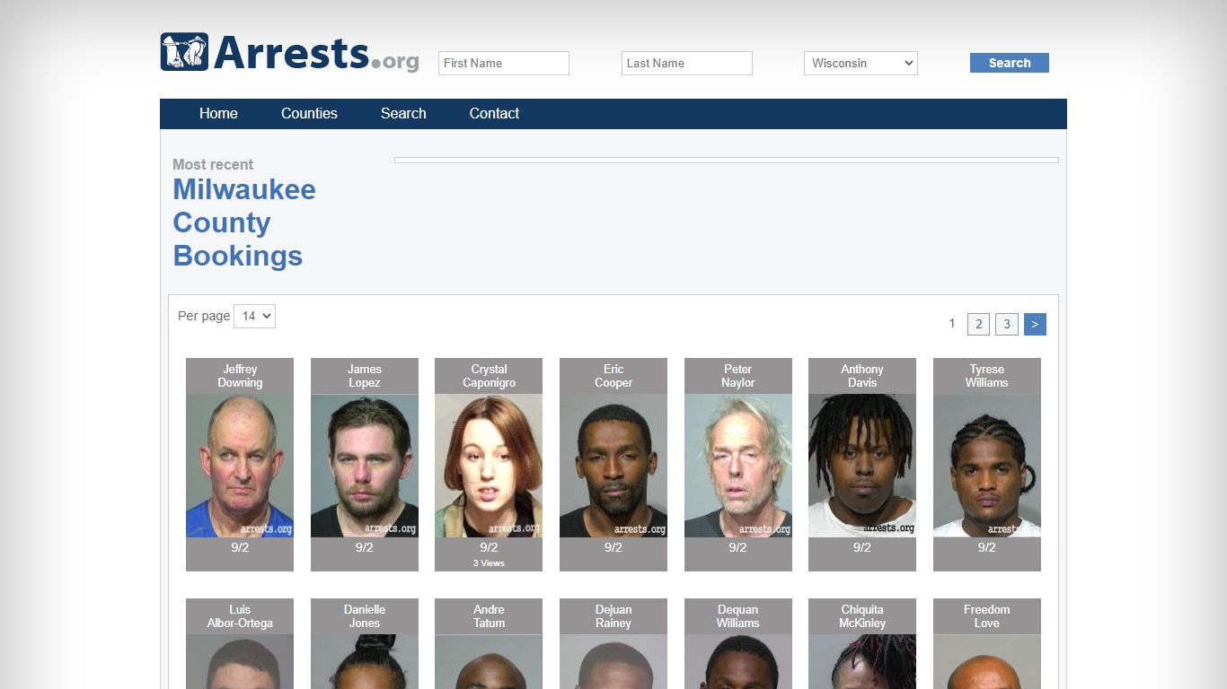 Milwaukee County Arrests and Inmate Search